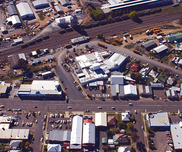Aerial View of Out Street West Tamworth